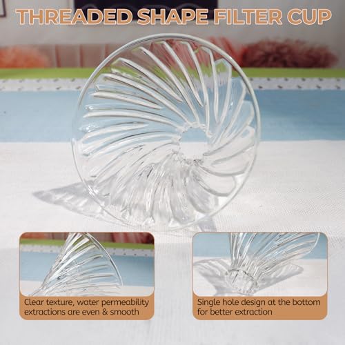 Pour Over Coffee Maker 400ml Borosilicate Glass Drip