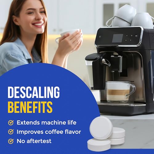 Coffee Machine Cleaner & Descaler Tablets (24 Count)