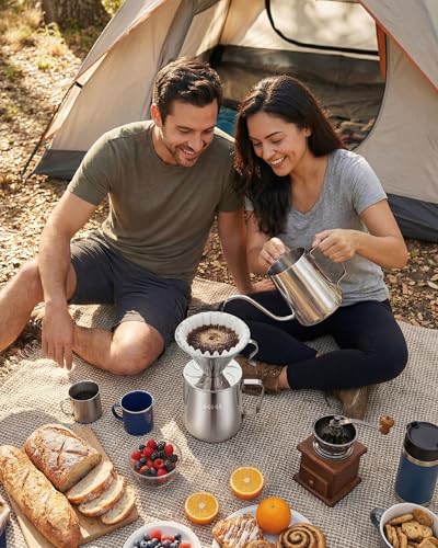 Stainless Pour Over Coffee Maker Set