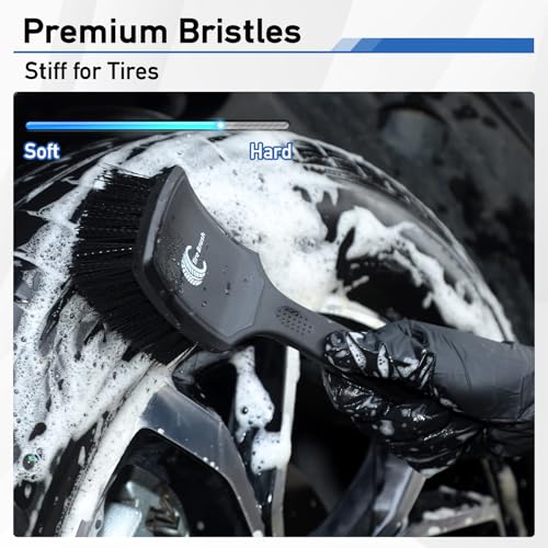9PCS Boar Hair Car Detailing Brushes Set