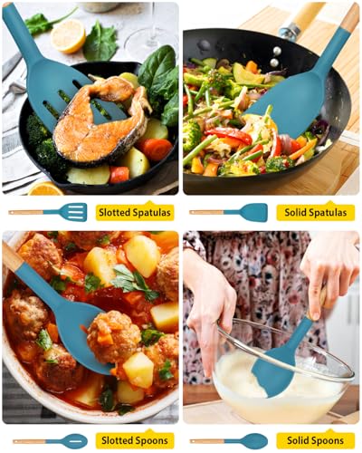 Pack of 4 Silicone Cooking Utensils Set (4 Count)