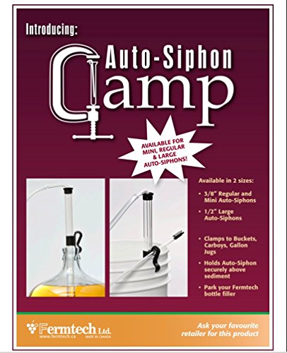 Auto Siphon Mini with 6 Ft of Food Safe Tubing & Clamp