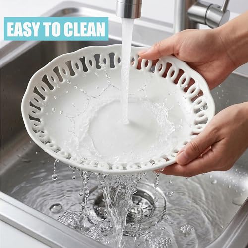 4 Pack Small Lace Serving Plates (4 Count)