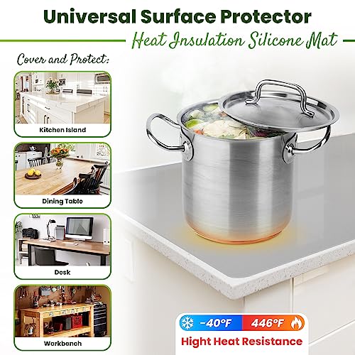 Premium Silicone Mat 25" x 17" Cooking Mat Thick Heat Resistant