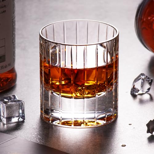 Crystal Whiskey Glasses Set of 2 Handcrafted Old Fashioned Glasses (2 Count)