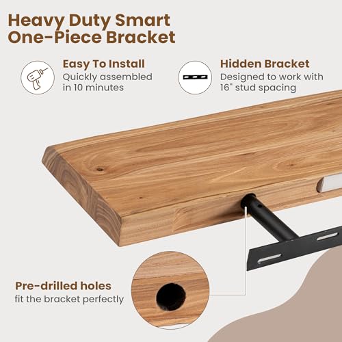 Floating Shelves for Wall Decor (2 Count)