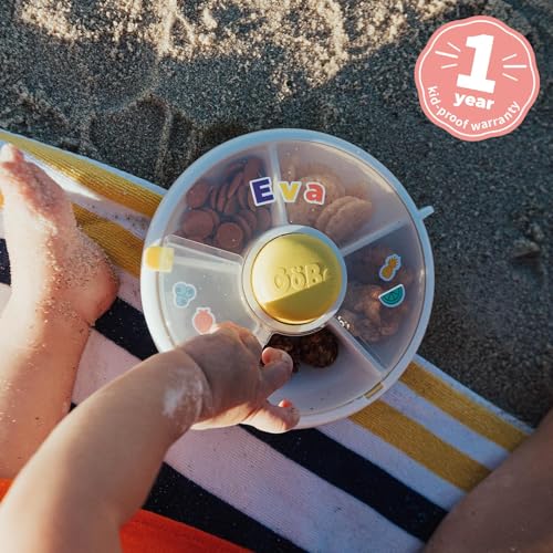 Kids Small Snack Spinner Flip Bundle with Hand Strap and Sticker Sheet