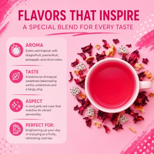 Katy’s Dragonfruit Loose Leaf Tea (3 Ounce)