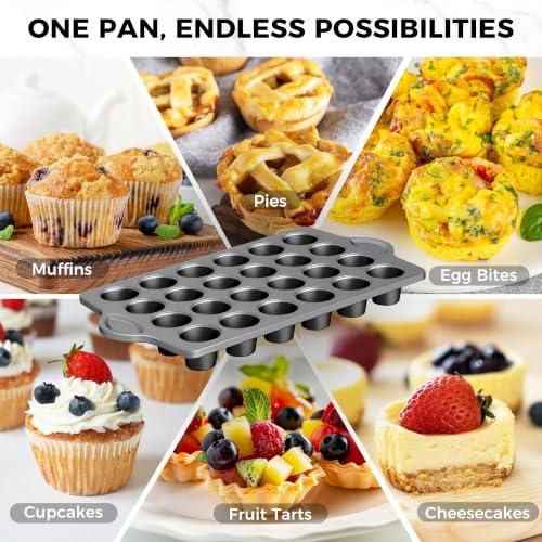 Mini 24 Muffin & Cupcake Pans with 240 Liners