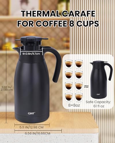 1.9L 64Oz Thermal Coffee Carafe