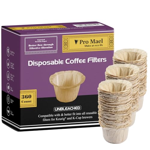 360 Disposable K Cup Paper Filters for Keurig 1.0&2.0 (360 Count)