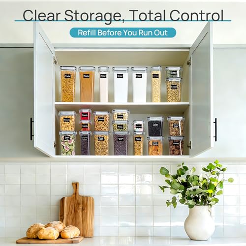 Airtight Food Storage Containers with Lids (24 Count)