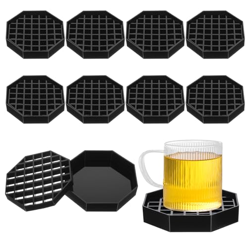 8 Pcs Octagon Drip Tray with Honeycomb Grid (8 Count)