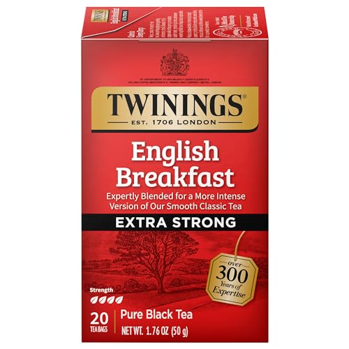 Extra Strong English Breakfast Black Tea Bags (20 Count)
