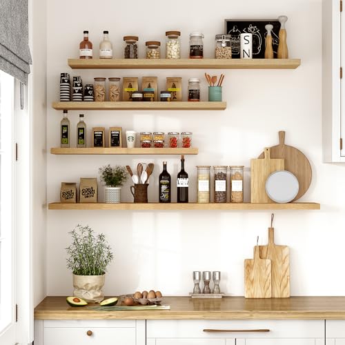 10 Inch Deep Floating Shelves 30x10” Set of 2 (2 Count)