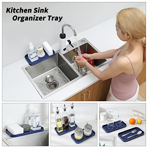 Silicone Kitchen Sink Organizer Tray for Multiple Usage