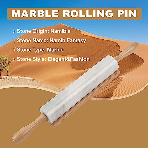 African Natural Marble Rolling Pin