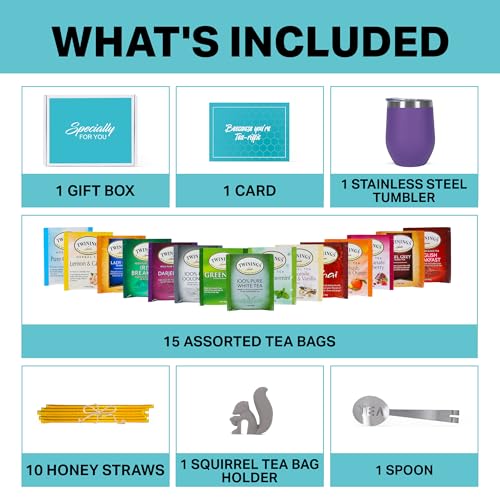 Tea Gift Set Includes 15 Teas (28 Count)