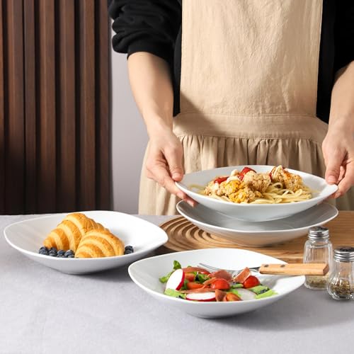 Ceramic Large Soup Bowls (4 Count)