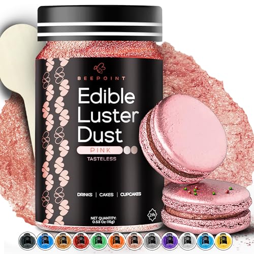 Pink Edible Luster Dust 15g
