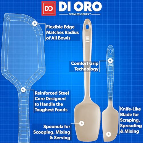 DI ORO Silicone Spatula Set (3 Count)