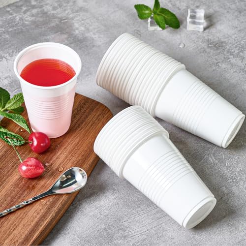 2000 Pack 9 oz White Plastic Cups (2000 Count)