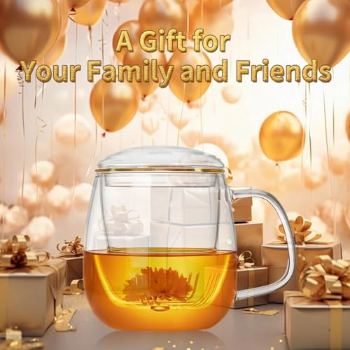 Large Glass Tea Cup