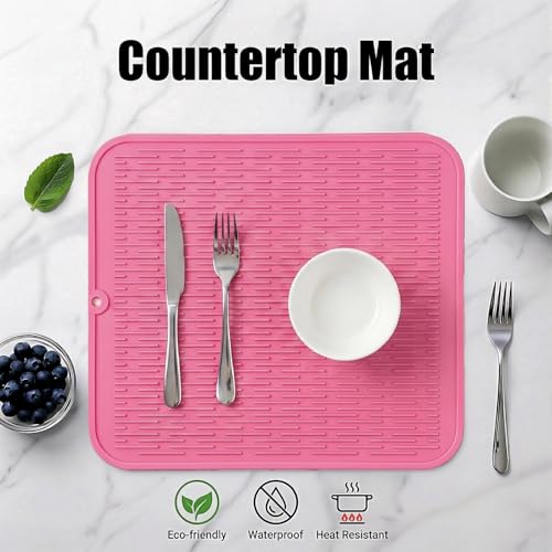 Silicone Dish Drying Mat for Multiple Usage