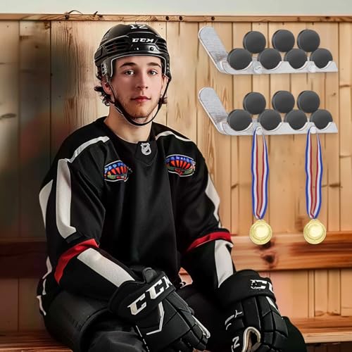 2 Pack Hockey Puck Display Cases for Fathers Day Gift