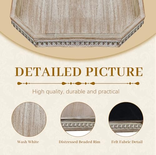 Octagonal Wood Serving Tray