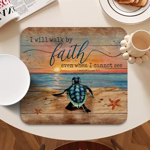 Sea Turtle Christian Dish Drying Mat
