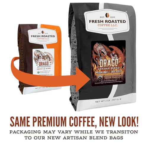 Organic Drago Café Blend Whole Bean Coffee (32 Ounce)