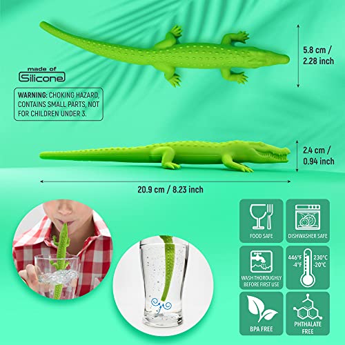 Silicone Reusable Animal Straw for kids