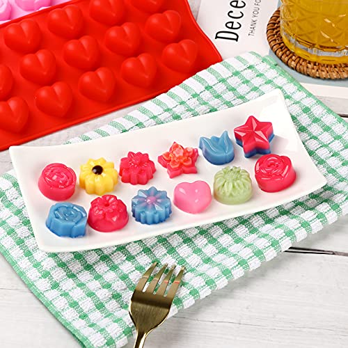 Flower Shape Chocolate Candy Molds Set (6 Count)