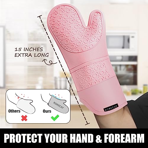 Silicone Oven Mitts and Pot Holders Sets