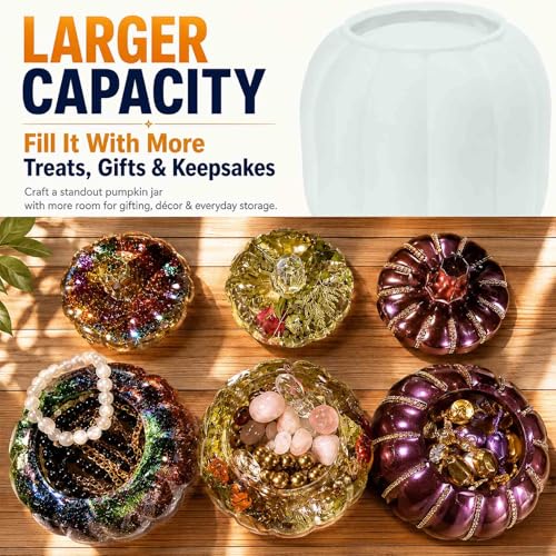 5“ Large Pumpkin Jar Resin Mold