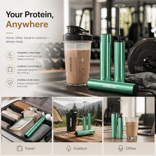 Milk Frother Rechargeable Battery Operated Frother for Coffee