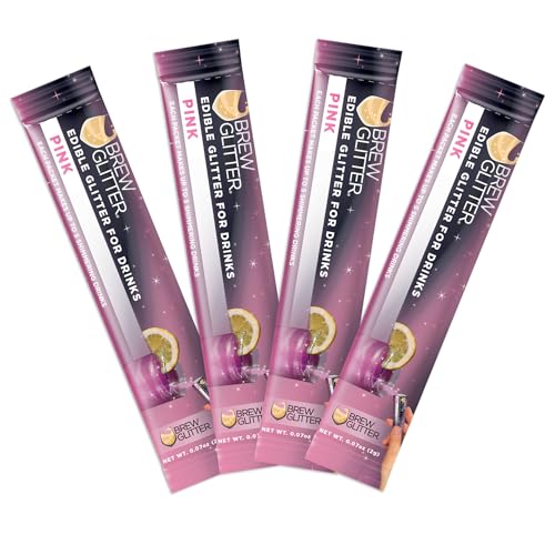 Brew Glitter Pink Edible Drink Glitter (4 Count)