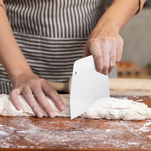2Pcs Cake Scraper Set Baking Scraper and Smoother Tool for Cake Decorating Food (2 Count)