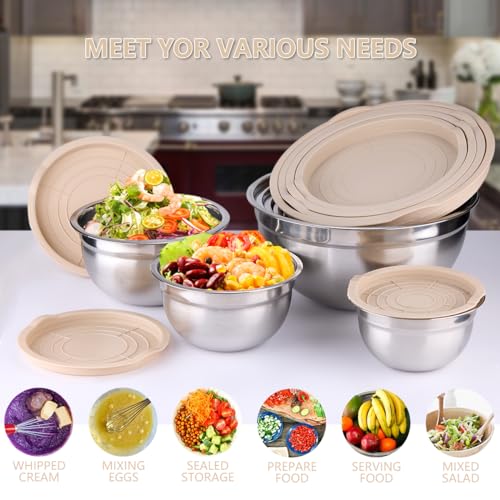 Mixing Bowls with Lids Set (25 Count)