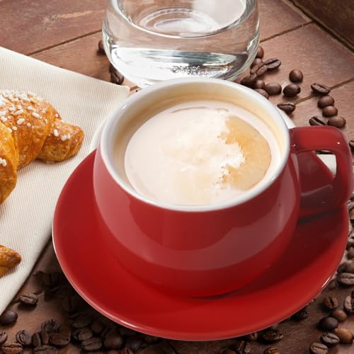 Porcelain Coffee Cup with Saucer 270ml (9.99 Count)