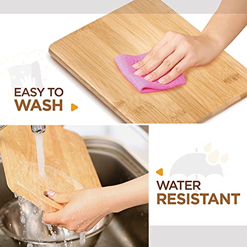 Bamboo Cutting Board Set of 4 (4 Count)
