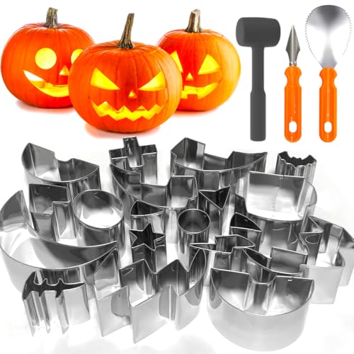 Pumpkin Carving Kit 22Pcs Tools (22 Count)