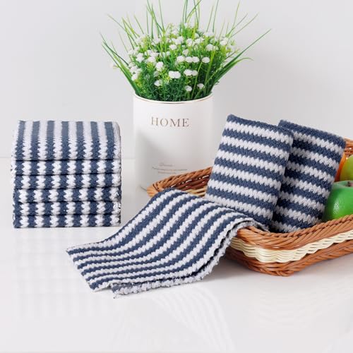 8 Pack Kitchen Towels and Dishcloths Set (8 Count)