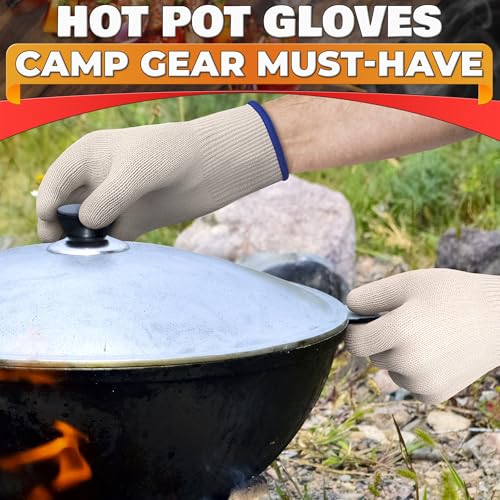 Heat Resistant Cooking Gloves for Indoor and Outdoor Use