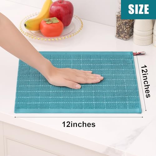100% Cotton Terry Kitchen Dish Cloths (8 Count)