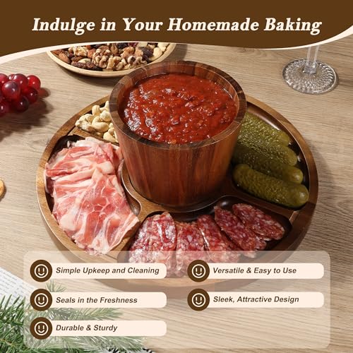 Wooden Cake Stand with Lid