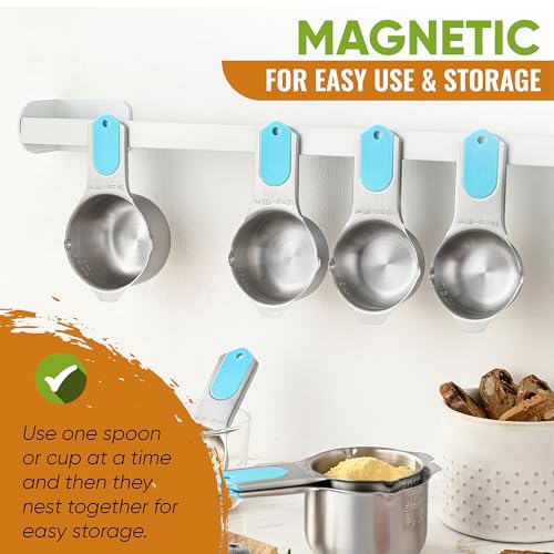 15 Magnetic Measuring Cups & Spoons Set w