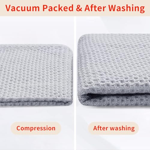 100% Cotton Waffle Weave Kitchen Dish Towels 12 (12 Count)