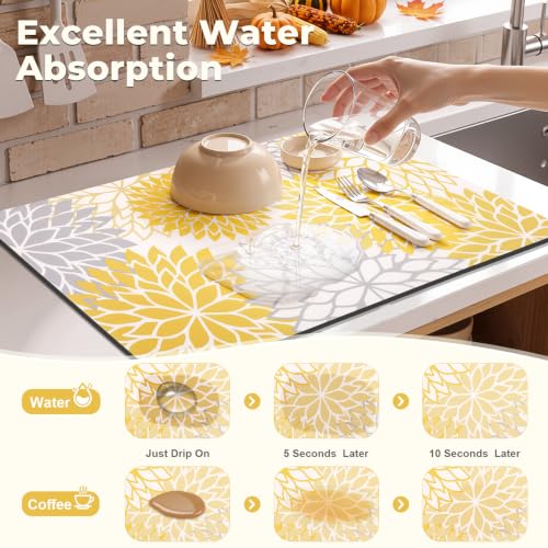 Fall Dish Drying Mat